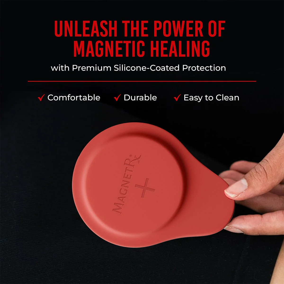 Biomagnetic Therapy Magnet Set — Neodymium & Silicone (2 Large Magnets) - Image 6
