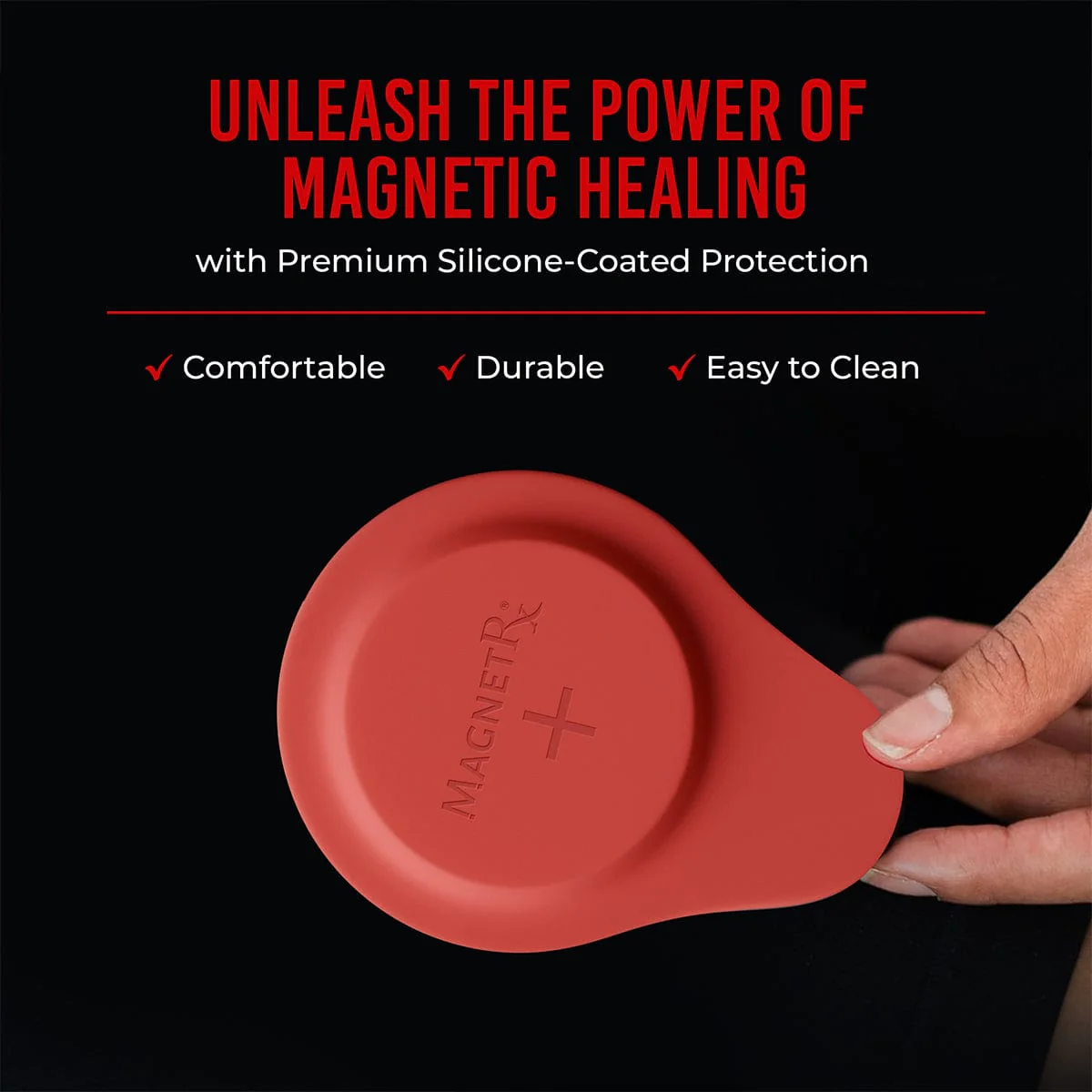 Biomagnetic Therapy Magnet Set — Neodymium & Silicone (2 Medium Magnets) - Image 6