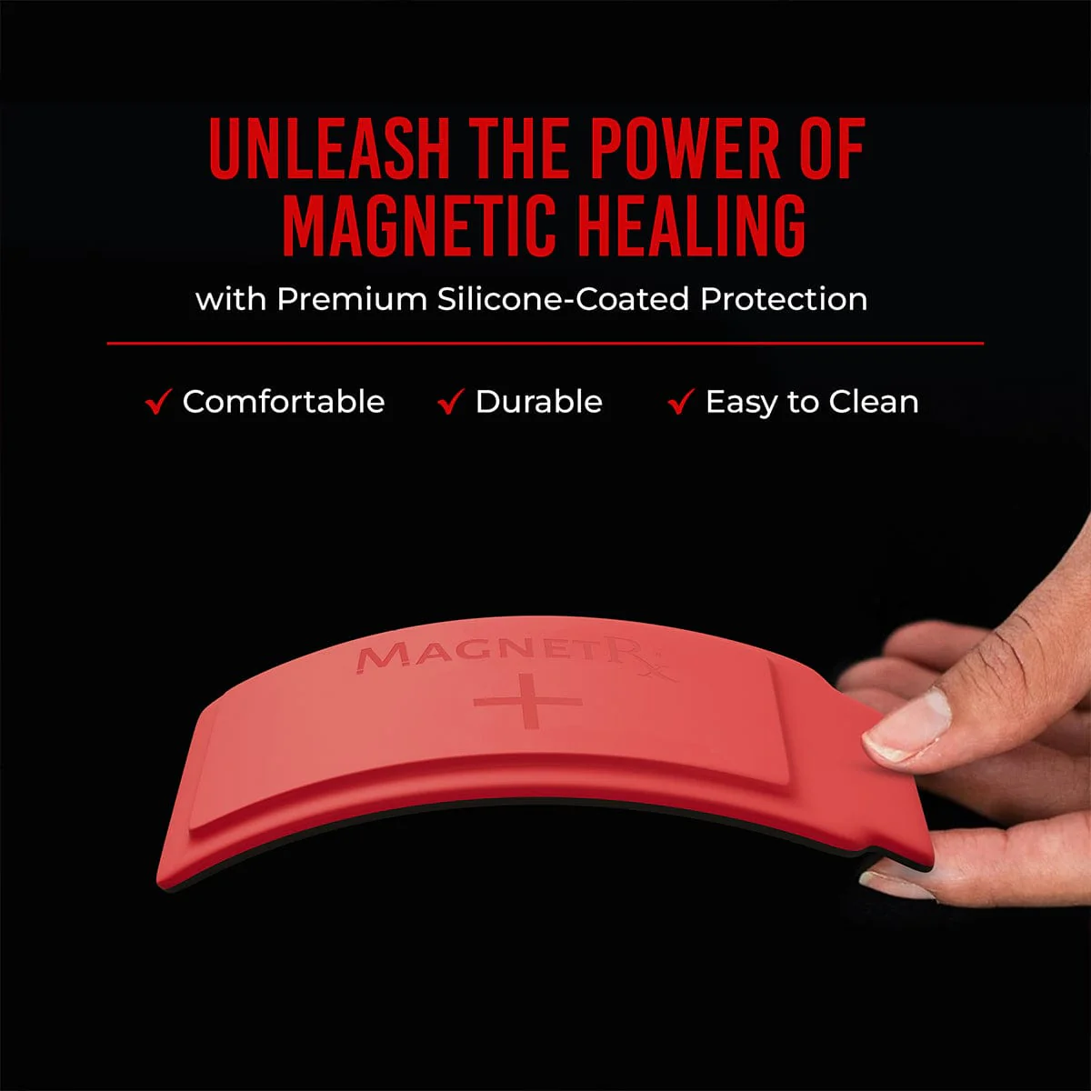 Biomagnetic Therapy Arc Magnets — Neodymium & Silicone (4 Curved Magnets) - Image 5
