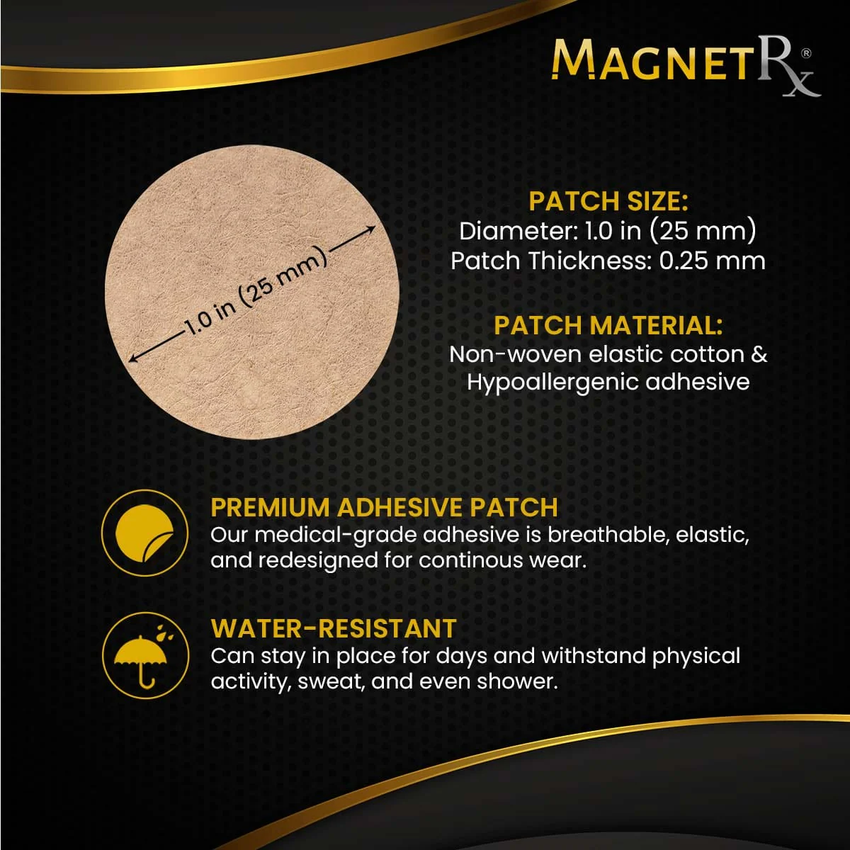 Replacement Plasters for Small Spot Magnetic Patches (50 Pack) - Image 3
