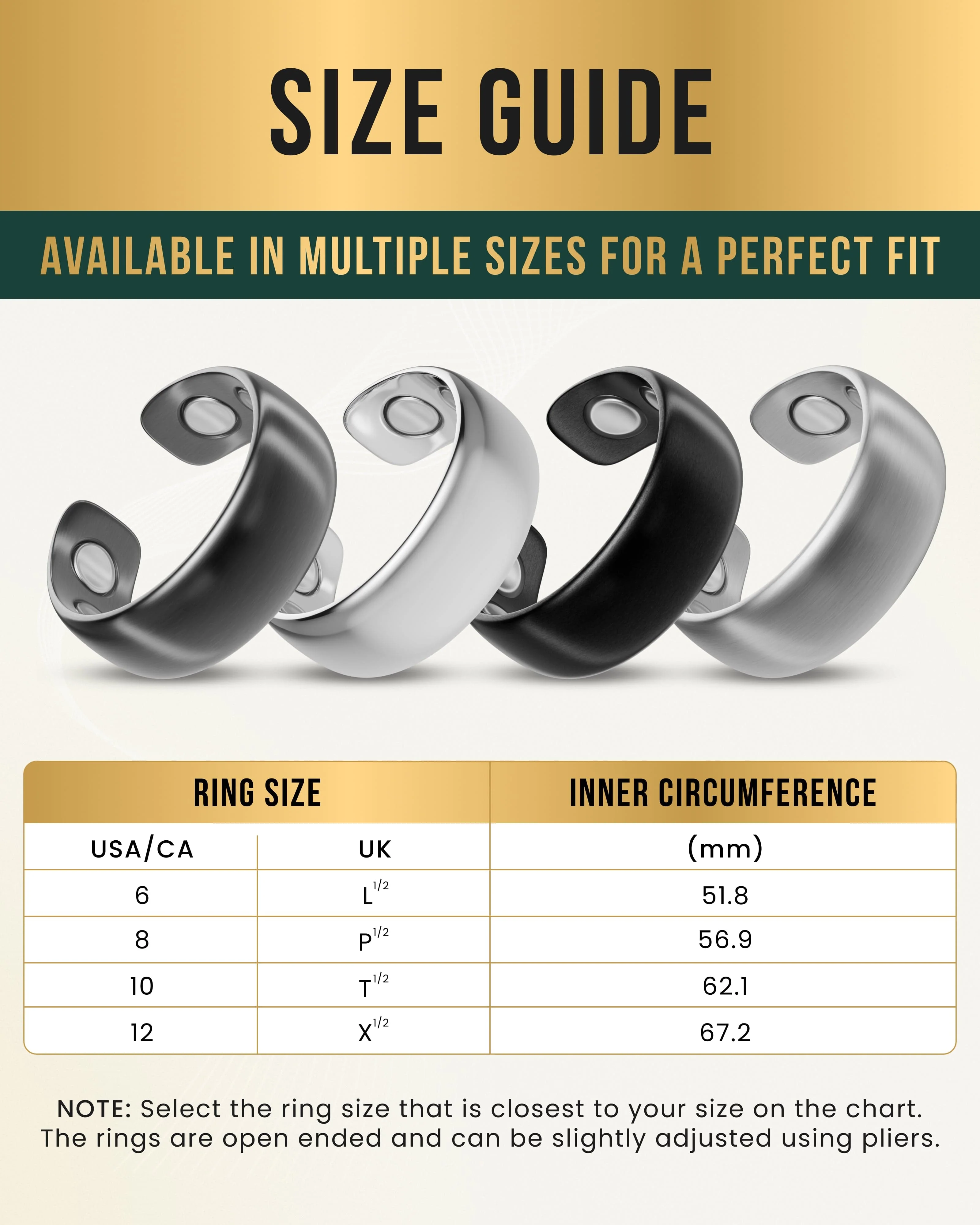 Magnetic Therapy Ring (Brushed Silver) - Image 6
