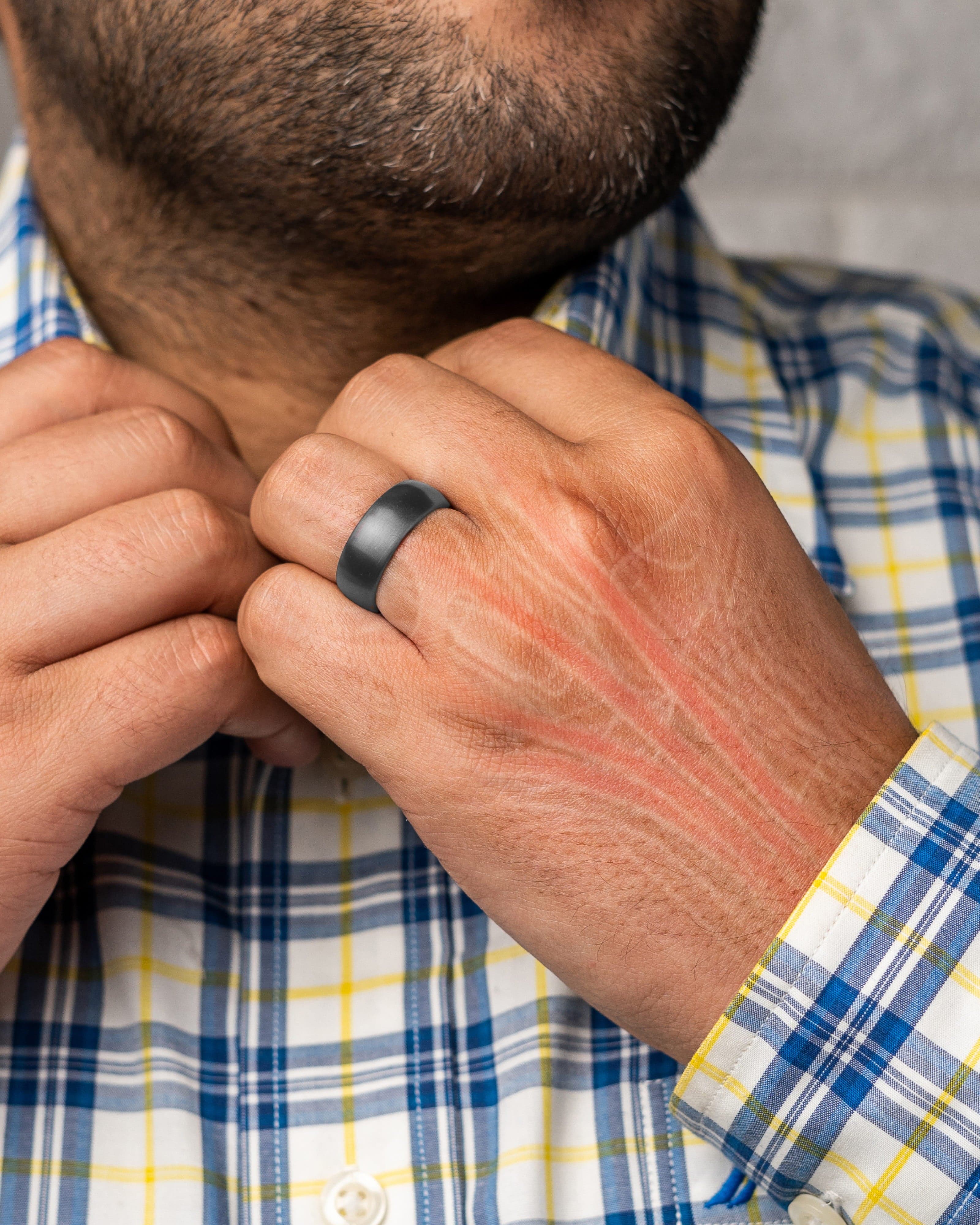 Magnetic Therapy Ring (Gunmetal Gray) - Image 2