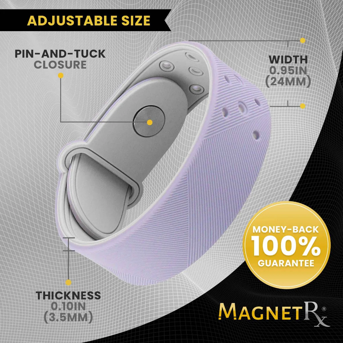 Ultra Strength Sports Magnetic Bracelet (Lavender) - Image 5