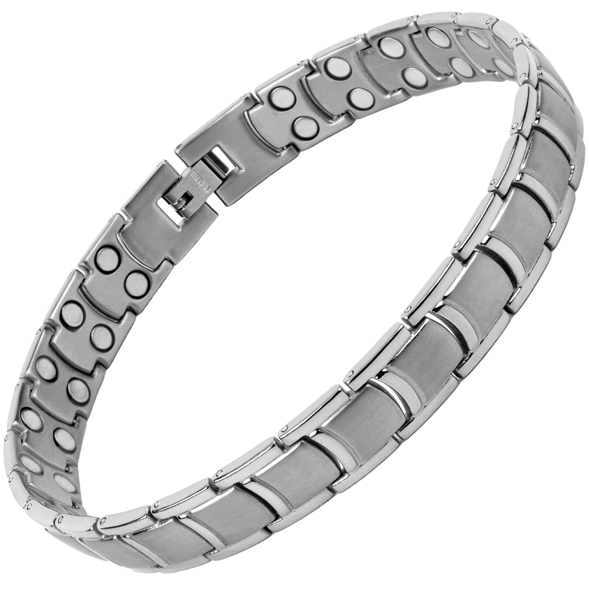 Ultra Strength Titanium Magnetic Therapy Anklet for Men (Silver) - Image 10